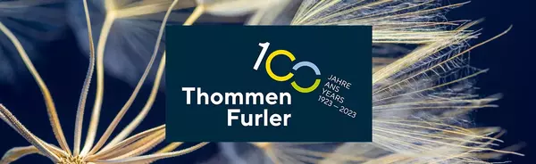 100 Jahre Jubiläumslogo Thommen-Furler AG